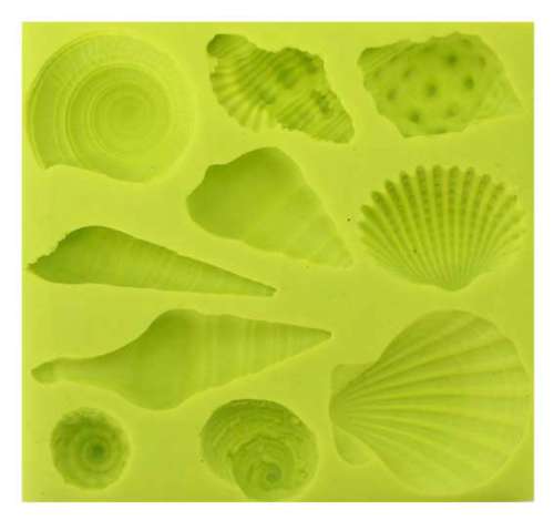 Seashell Silcone Mould - set of 10 - Click Image to Close